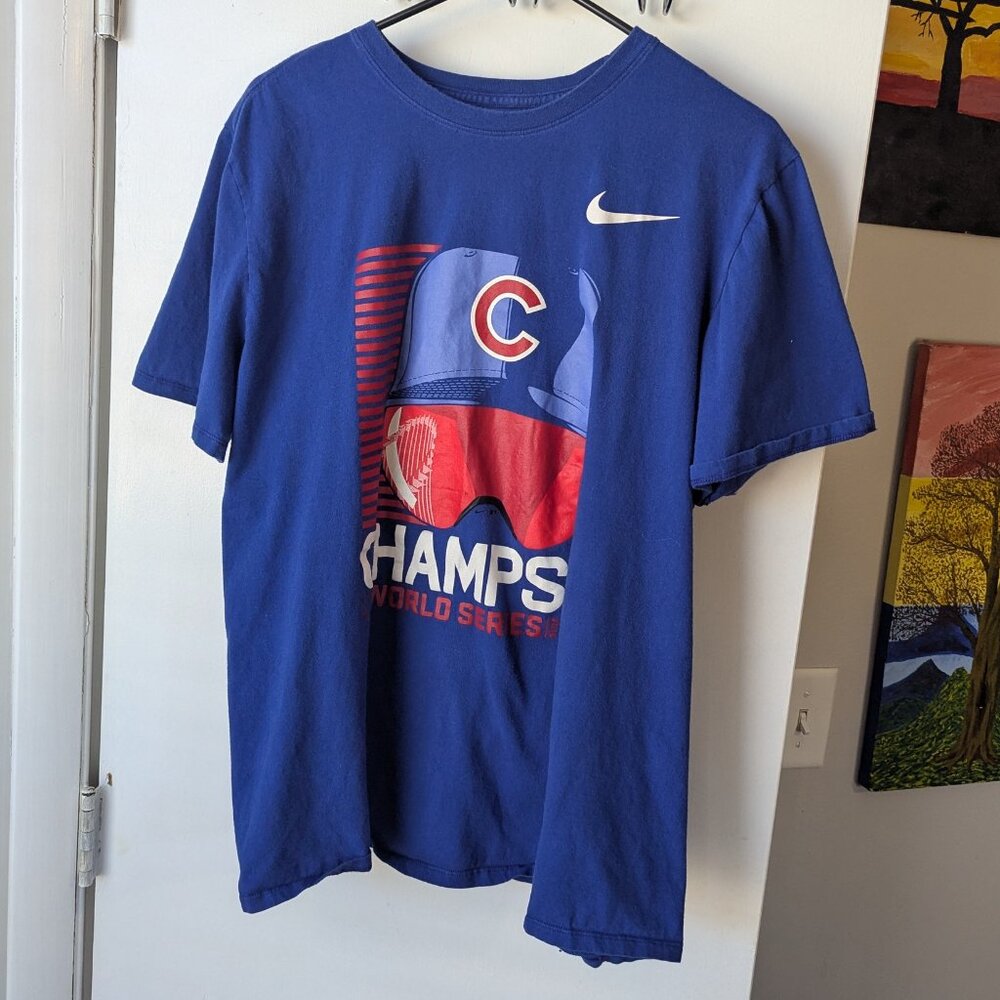 The Nike Tee Chicago Cubs Baseball 2016 World Series Champ Size XL